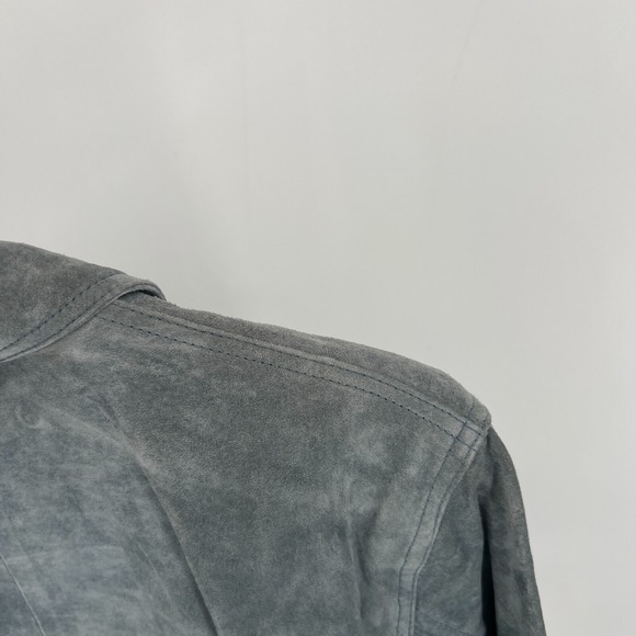 Jessica Holbrook Leather Jacket Womens L Floral Embroidered Boho Western Cottage - Picture 6 of 7